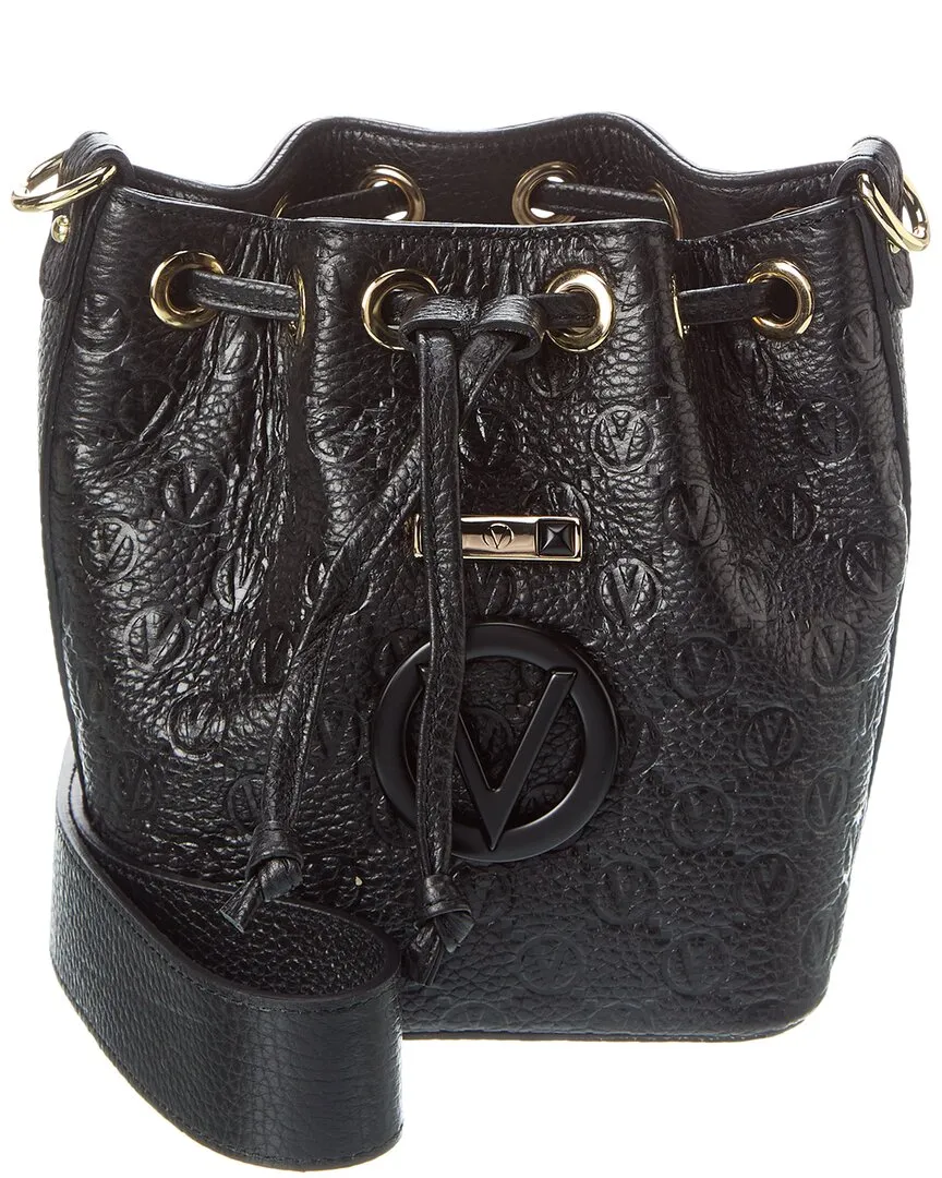 Valentino by Mario Valentino Jules Dollaro Monogram Leather Bucket Bag stylish bucket bags