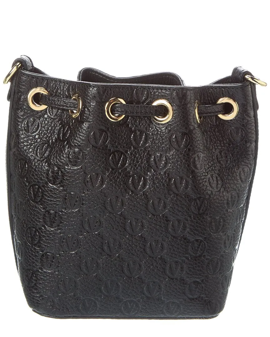 Valentino by Mario Valentino Jules Dollaro Monogram Leather Bucket Bag