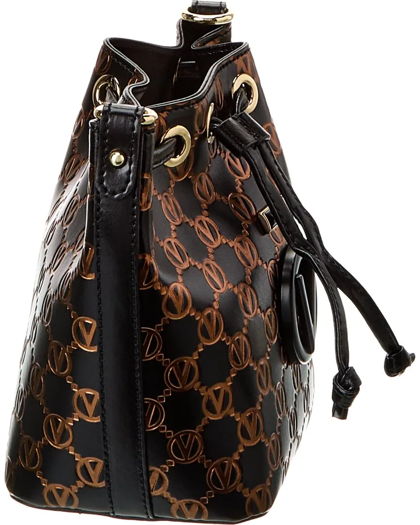 Valentino by Mario Valentino Jules Monogram Leather Bucket Bag