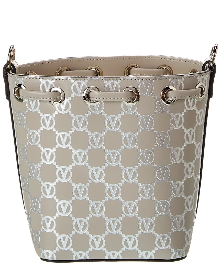 Valentino by Mario Valentino Jules Monogram Leather Bucket Bag