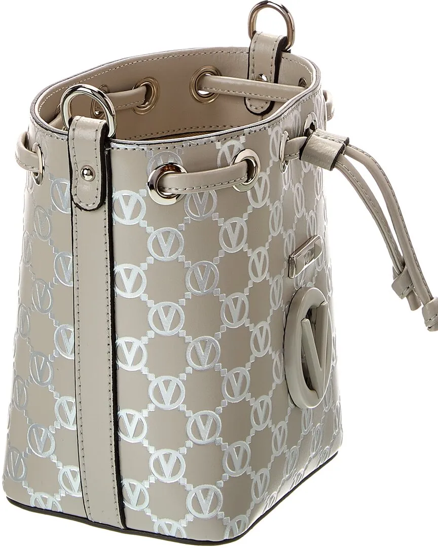 Valentino by Mario Valentino Jules Monogram Leather Bucket Bag