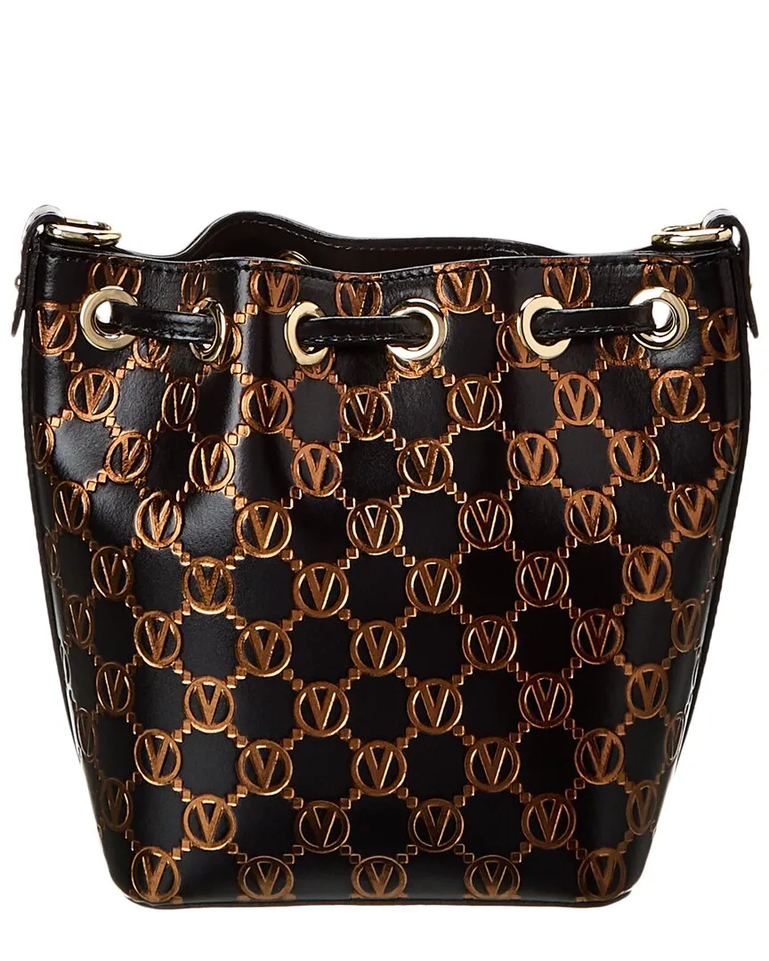Valentino by Mario Valentino Jules Monogram Leather Bucket Bag