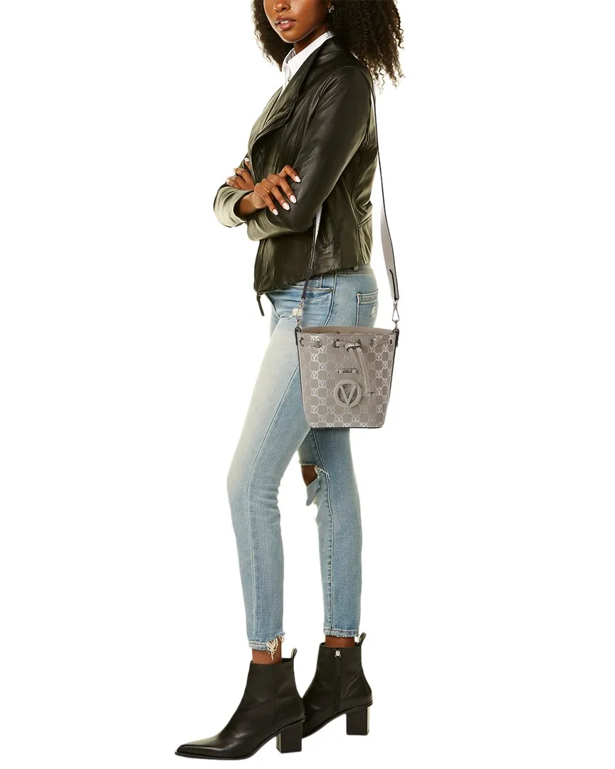 Valentino by Mario Valentino Jules Monogram Leather Bucket Bag