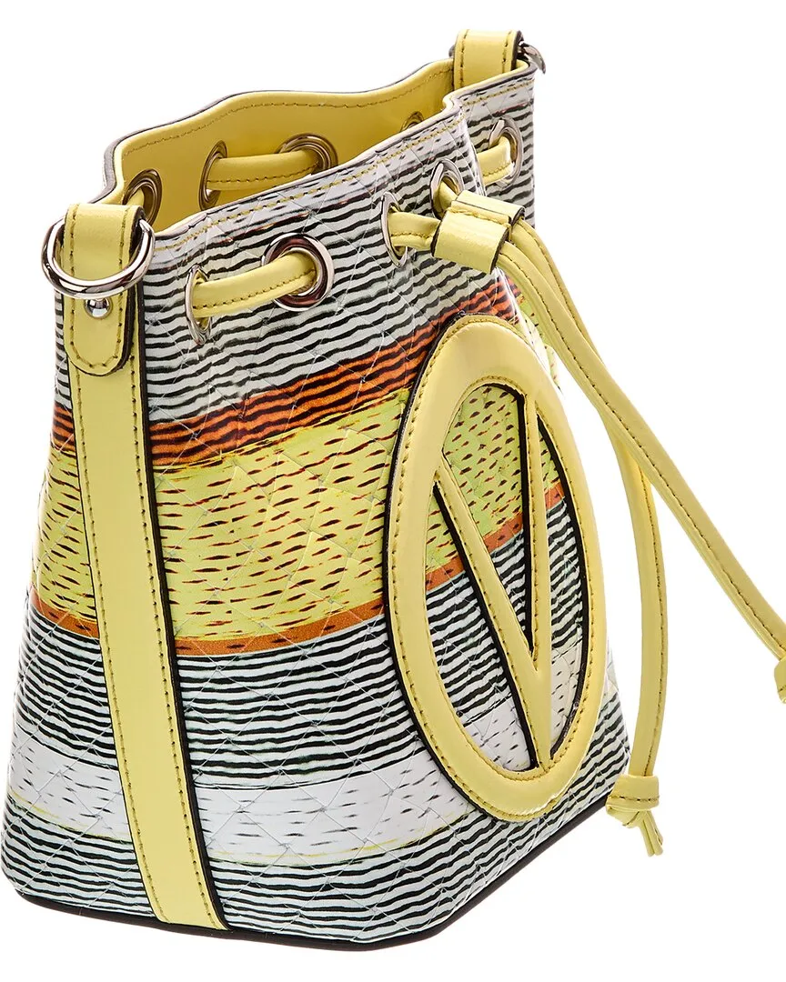 Valentino by Mario Valentino Jules Tresse Leather Bucket Bag