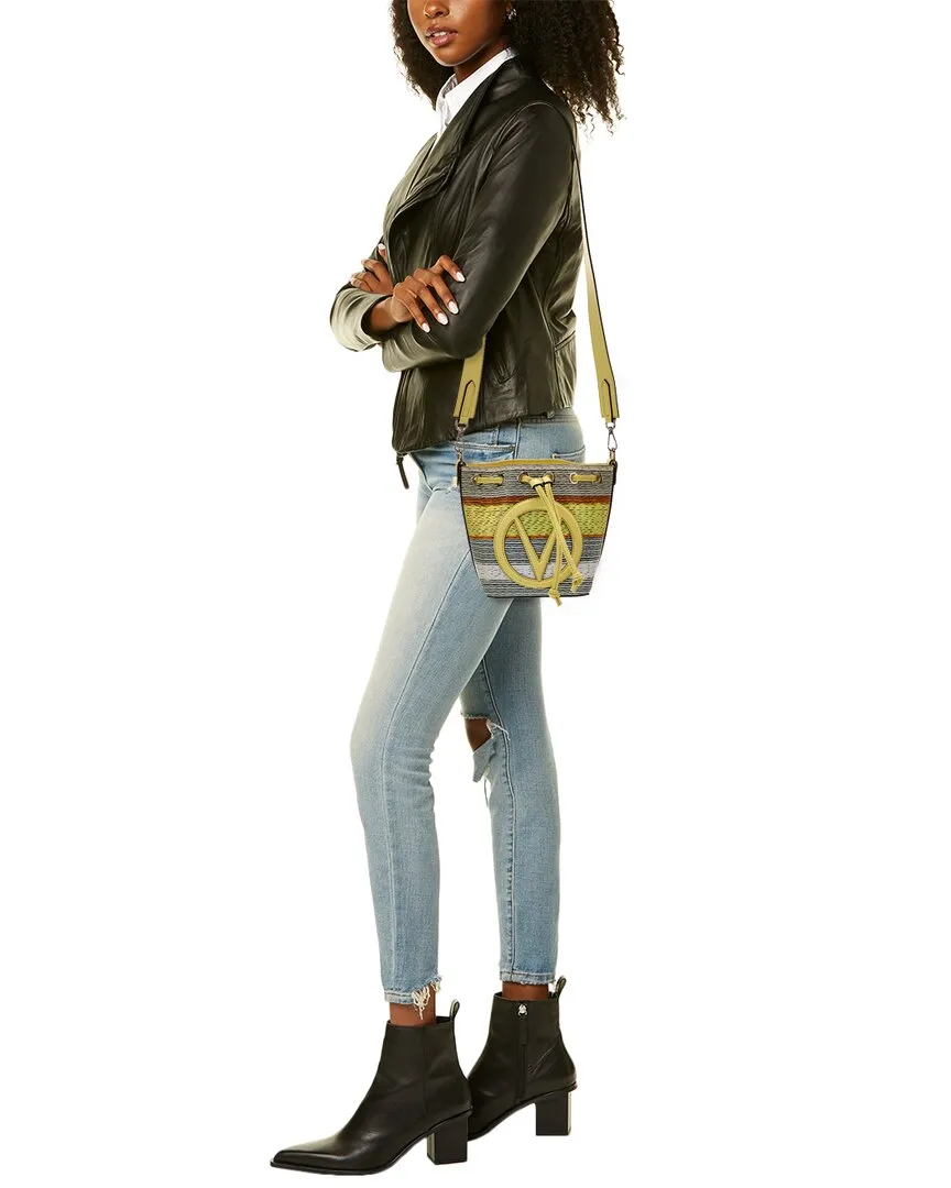 Valentino by Mario Valentino Jules Tresse Leather Bucket Bag