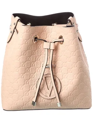 Valentino by Mario Valentino Karl Medallion Leather Bucket Bag stylish bucket bags