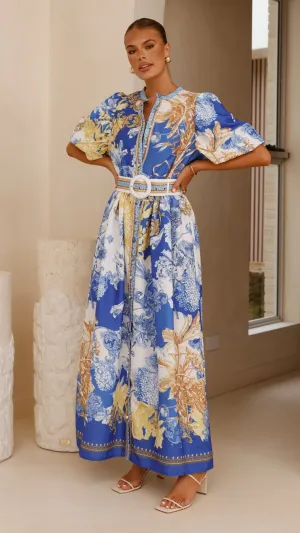 Vania Maxi Dress - Blue Doll,prom dresses,wedding guest dresses,homecoming dresses,bridesmaid dresses,cocktail dresses,women clothing,summer dresses,formal dresses,sundresses,mother of the bride dresses,quince clothing,bodycon dress,dress casual,dress desi