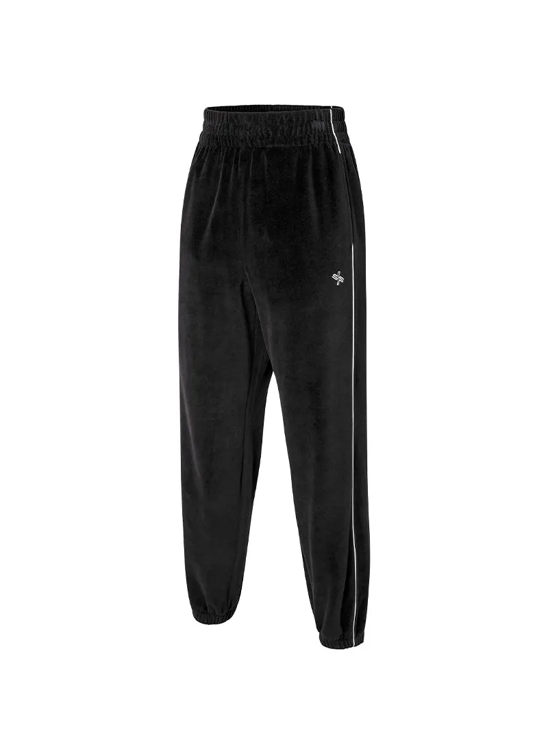 Velour Track Jogger Pants