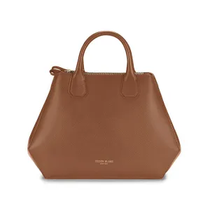 Vera Palmellato 14" - Camel Brown handle bags on sale