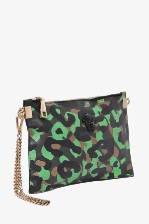 Versace Camoflauge Leather Medusa Gold Chain Crossbody Bag anti-theft crossbody bags sale