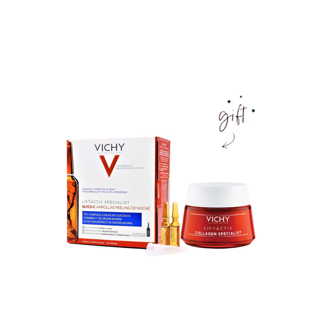 Vichy Liftactiv Glycolic Ampoule Bundle   Gift