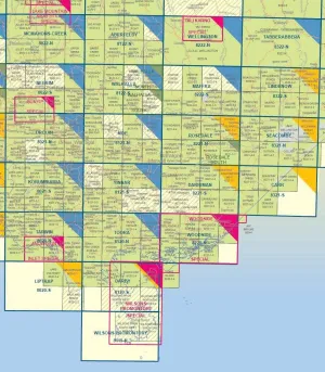 Vicmap Aberfeldy 8122-N 1:50k Scale Map camp map guide sale waterproof hiking map topographic camping map