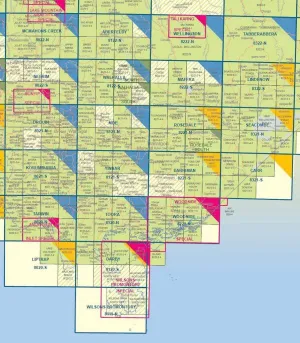 Vicmap Walhalla 8122-S 1:50,000 Scale Map camp map guide sale waterproof hiking map topographic camping map