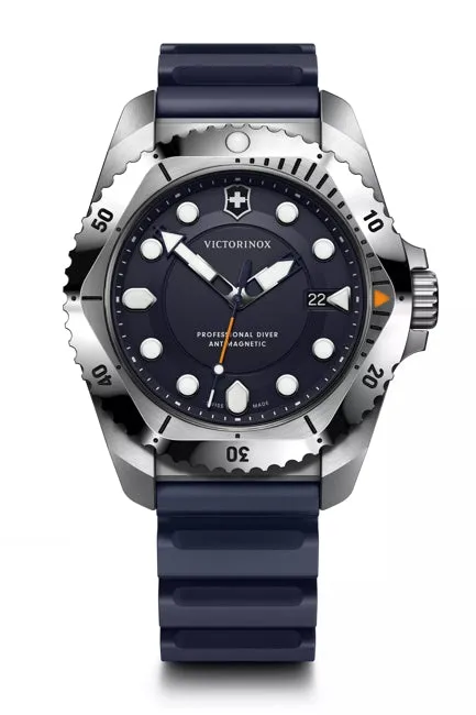 Victorinox Dive Pro 43mm Blue Rubber Blue Dial Watch 241991 