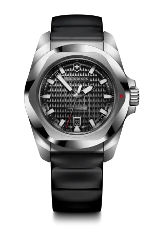 Victorinox I.N.O.X Automatic 41mm Black Rubber Black Dial Watch 242039 