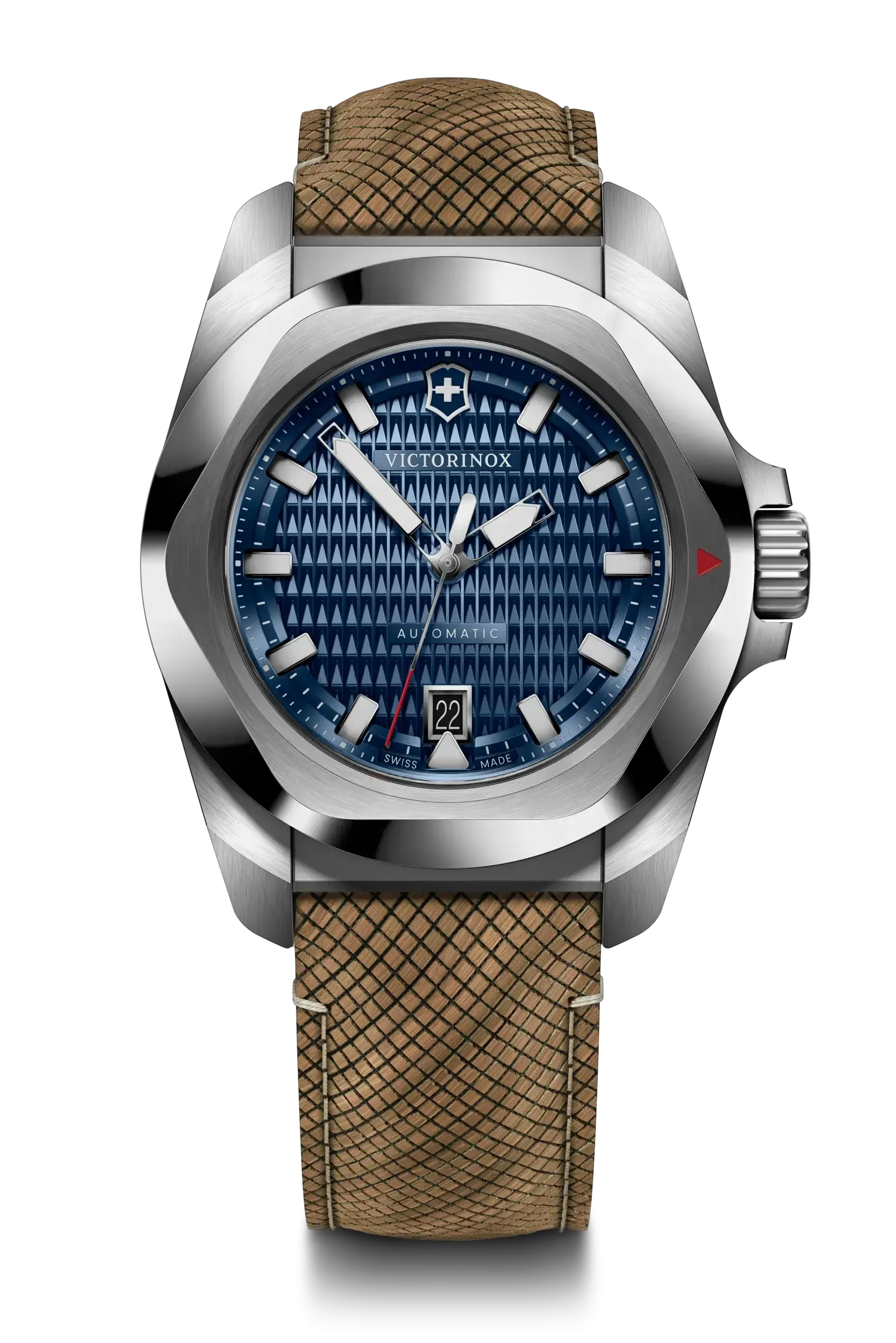 Victorinox I.N.O.X Automatic 41mm Set Bamboo Band Blue Dial Watch 242018.1 