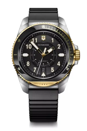 Victorinox Journey 1884 43mm Black Rubber Strap Black Dial Watch 242014 