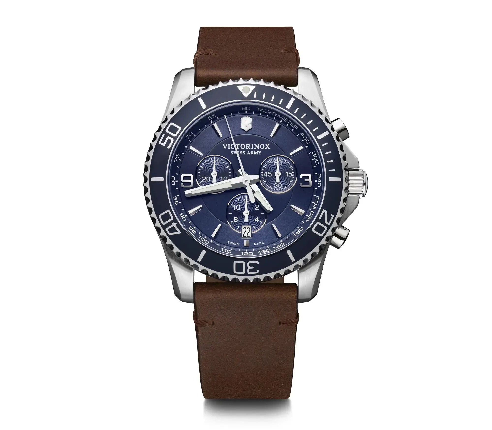 Victorinox Maverick Chronograph Blue Dial Mens Watch 241865 