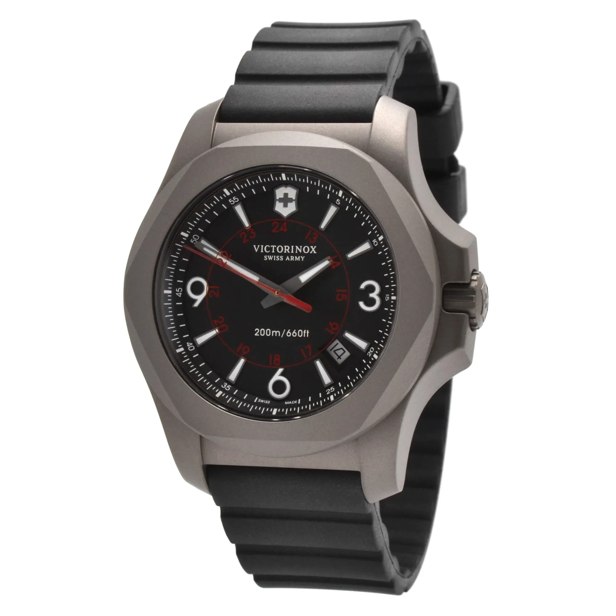 Victorinox Swiss Army Men's Quartz Watch - I.N.O.X. Black Dial Titanium | 241883 Luxury Quartz Watch Quartz Watch Sale
