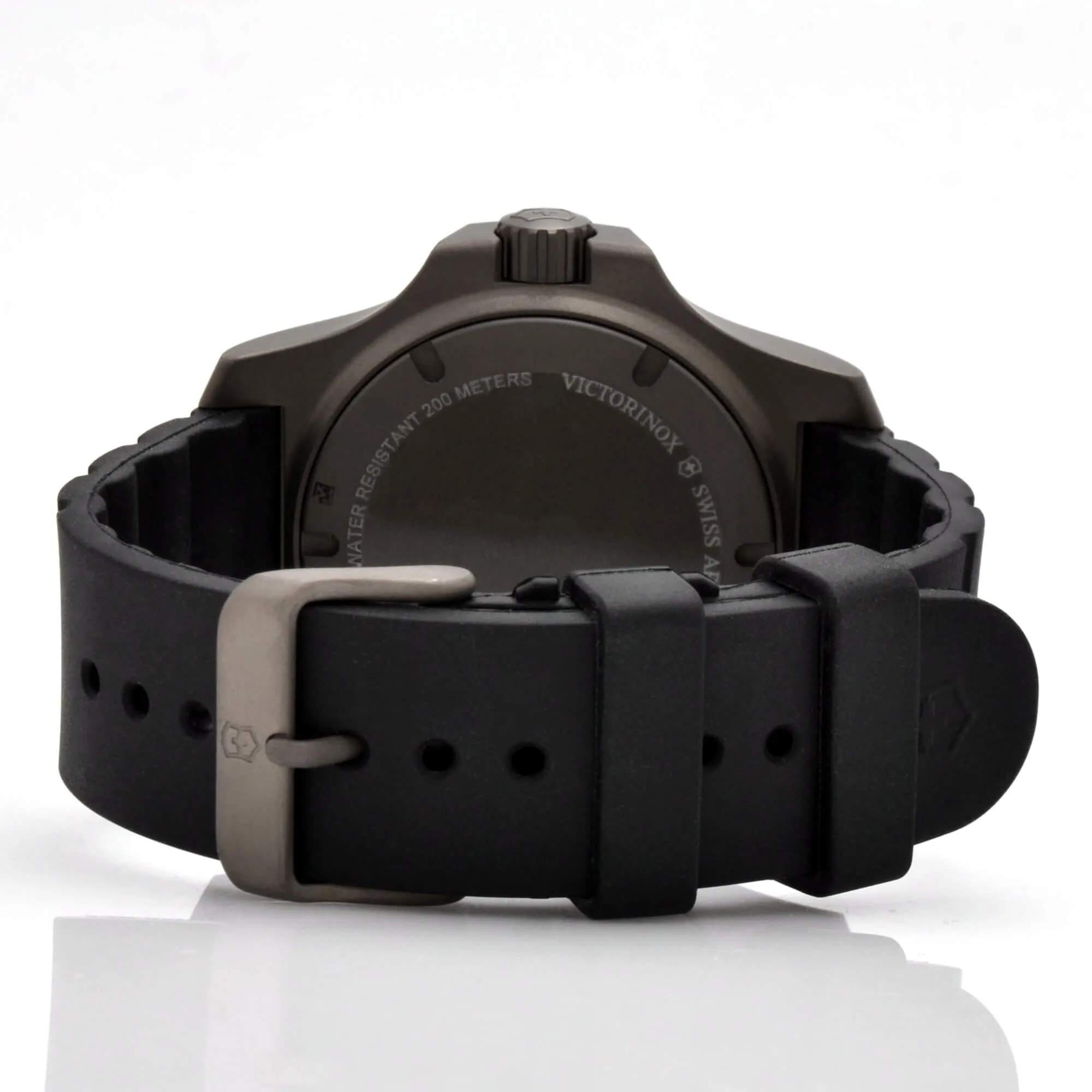 Victorinox Swiss Army Men's Quartz Watch - I.N.O.X. Black Dial Titanium | 241883