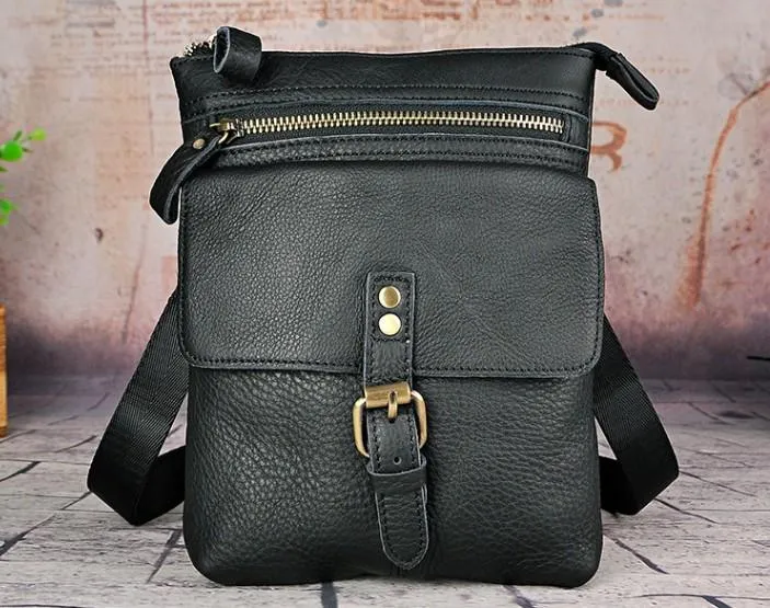 Vintage Mens Leather Side Bag Belt Pouch Holster Belt Case Waist Pouch for Men