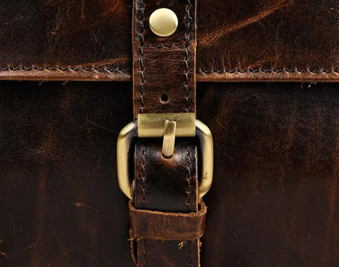 Vintage Mens Leather Side Bag Belt Pouch Holster Belt Case Waist Pouch for Men