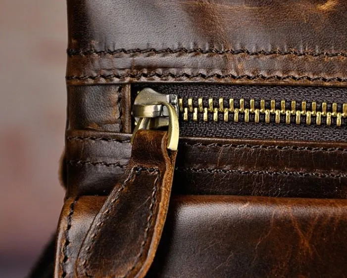 Vintage Mens Leather Side Bag Belt Pouch Holster Belt Case Waist Pouch for Men