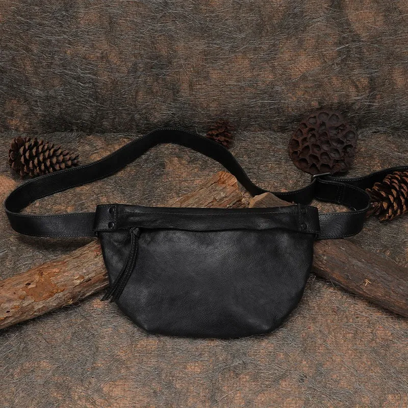 Vintage Women Leather Waist Bag Fanny Pack Handmade Hip Packs for Women