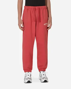 Washed Terry Sweatpants Red Men's sweatshirt