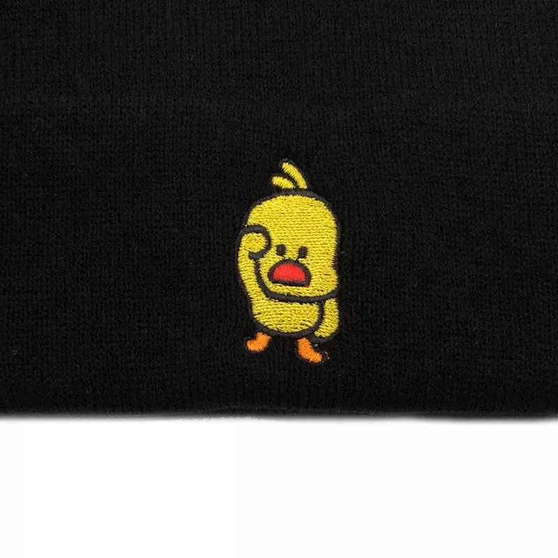 Watchful Chicken Cotton Beanie