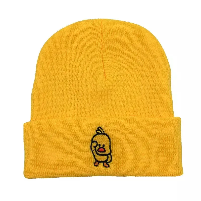 Watchful Chicken Cotton Beanie