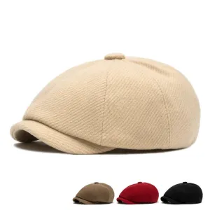 Watson Plain Newsboy Cap boater hat with bow in beach sunlight