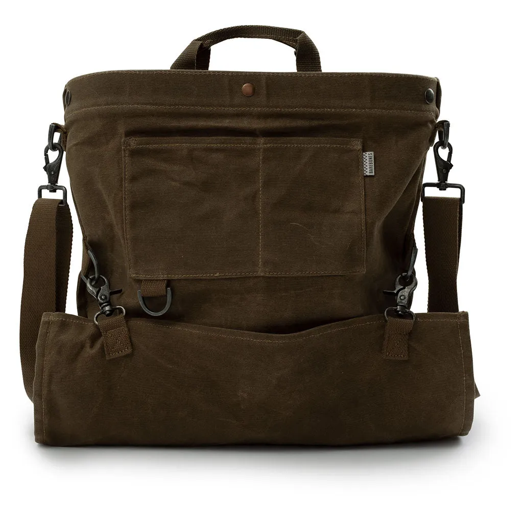 Waxed Canvas Gathering Bag camp duffel bag sale waterproof backpack for camping collapsible gear bag