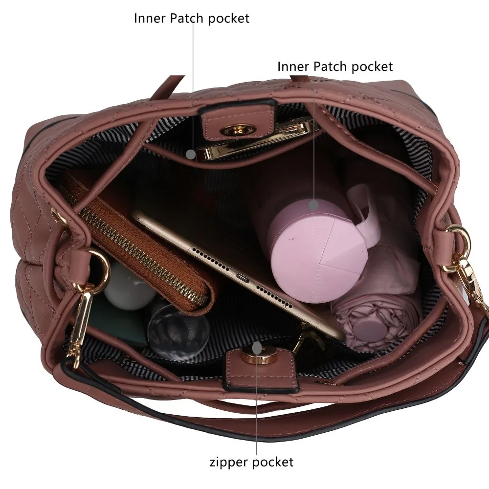 Wendy Bucket Bag with Wristlet ?C 2 Pieces
