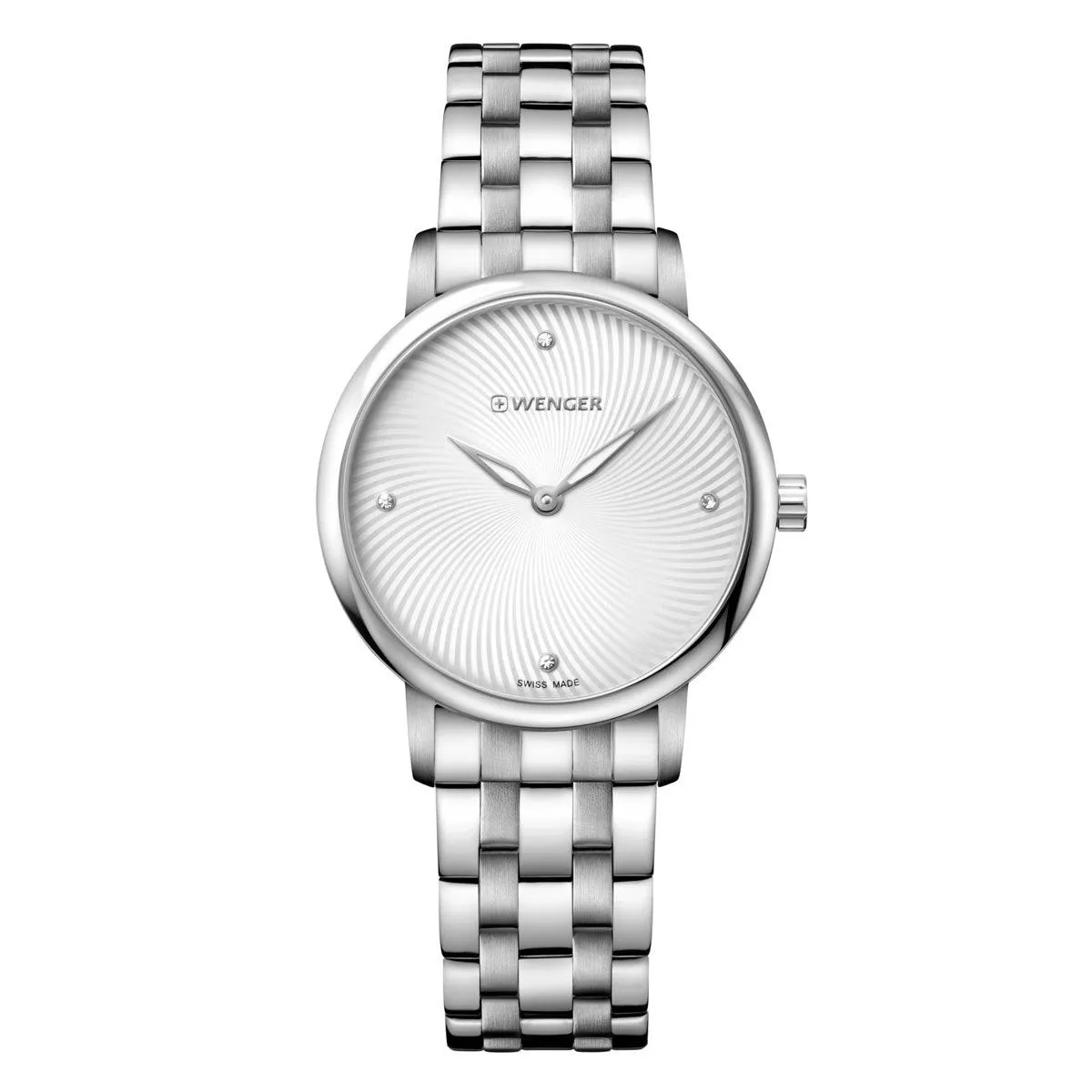 Wenger 01.1721.109 Women's Urban Donnissima Silver Dial Stainless Steel Crystal Watch Luxury Quartz Watch Quartz Watch Sale