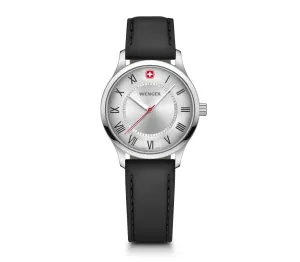 Wenger City Classic Black Leather Watch 01.1421.124 