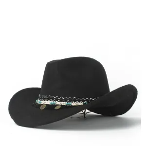 Wichita Wool Cowboy Hat boater hat with bow in beach sunlight