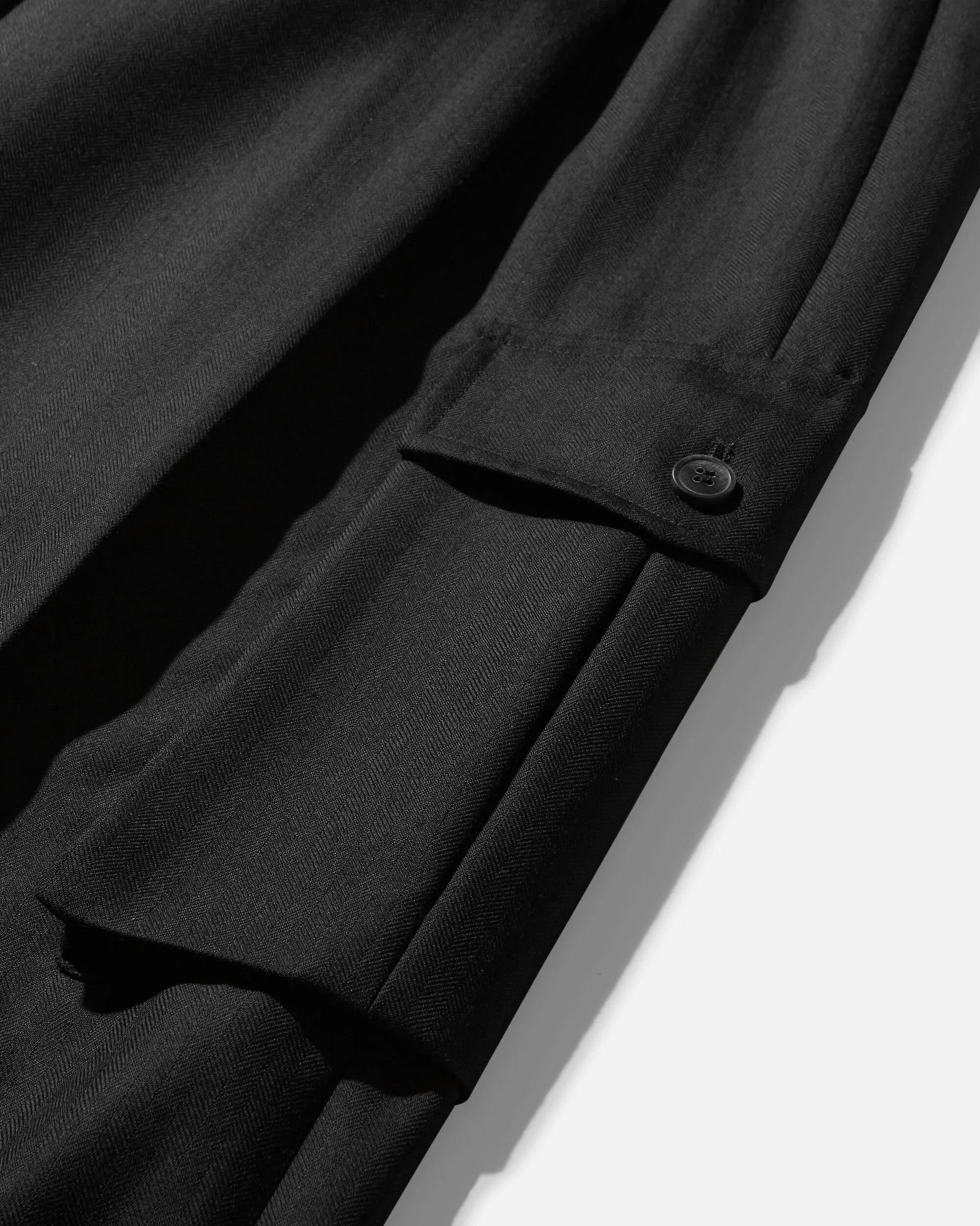 Wide Belted Pants Navy