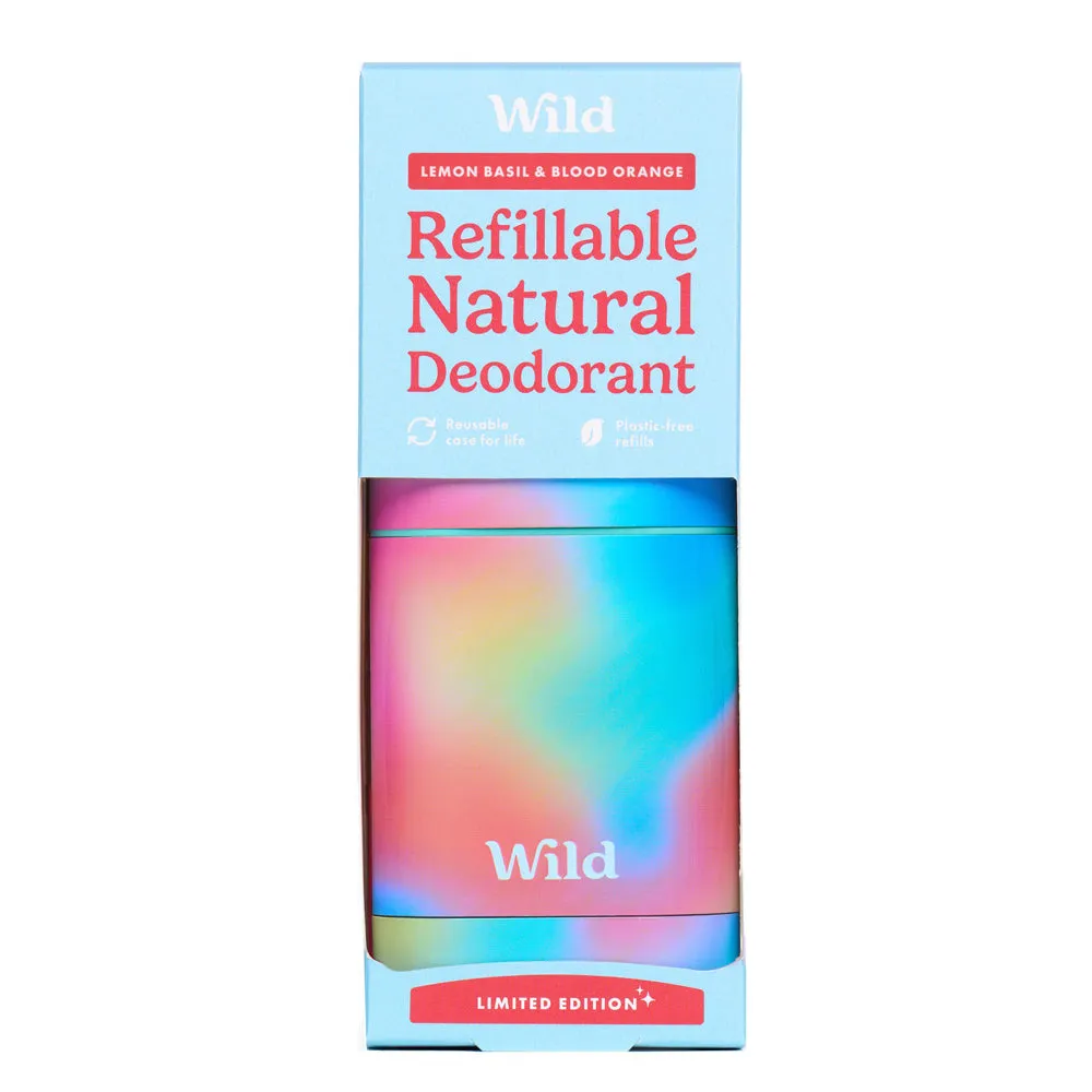 Wild Natural Deodorant Lemon Basil & Blood Orange Starter Pack LIMITED EDITION