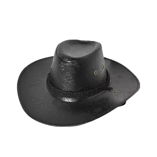 Winston Leather Cowboy Hat boater hat with bow in beach sunlight