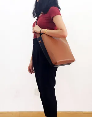 Women Genuine Leather Bucket Bag Tote Bag Shopper Bag Shoulder Bag Purse For Women cheap online