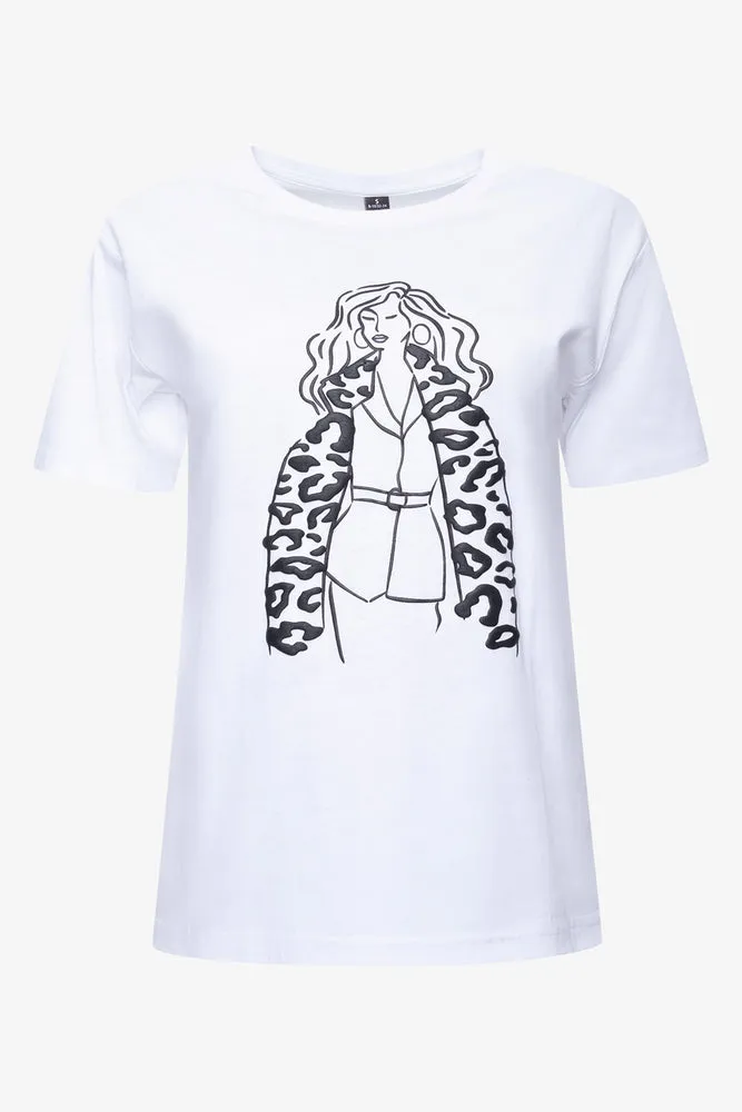 Women Short Sleeve T-Shirt White,women t-shirt cotton,women t-shirt top,boutique women's clothing