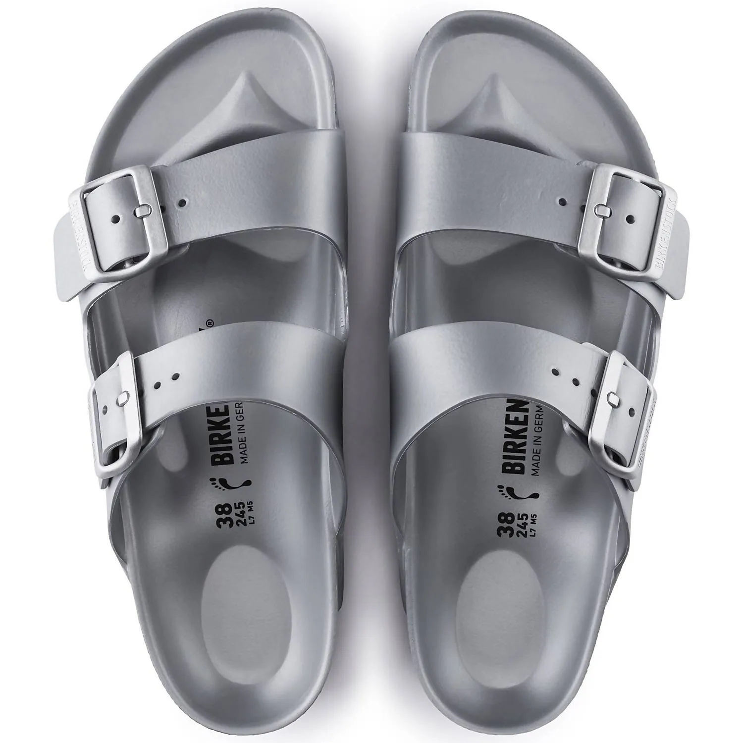 Sandale Arizona Eva 1 pour femme en argent métallisé