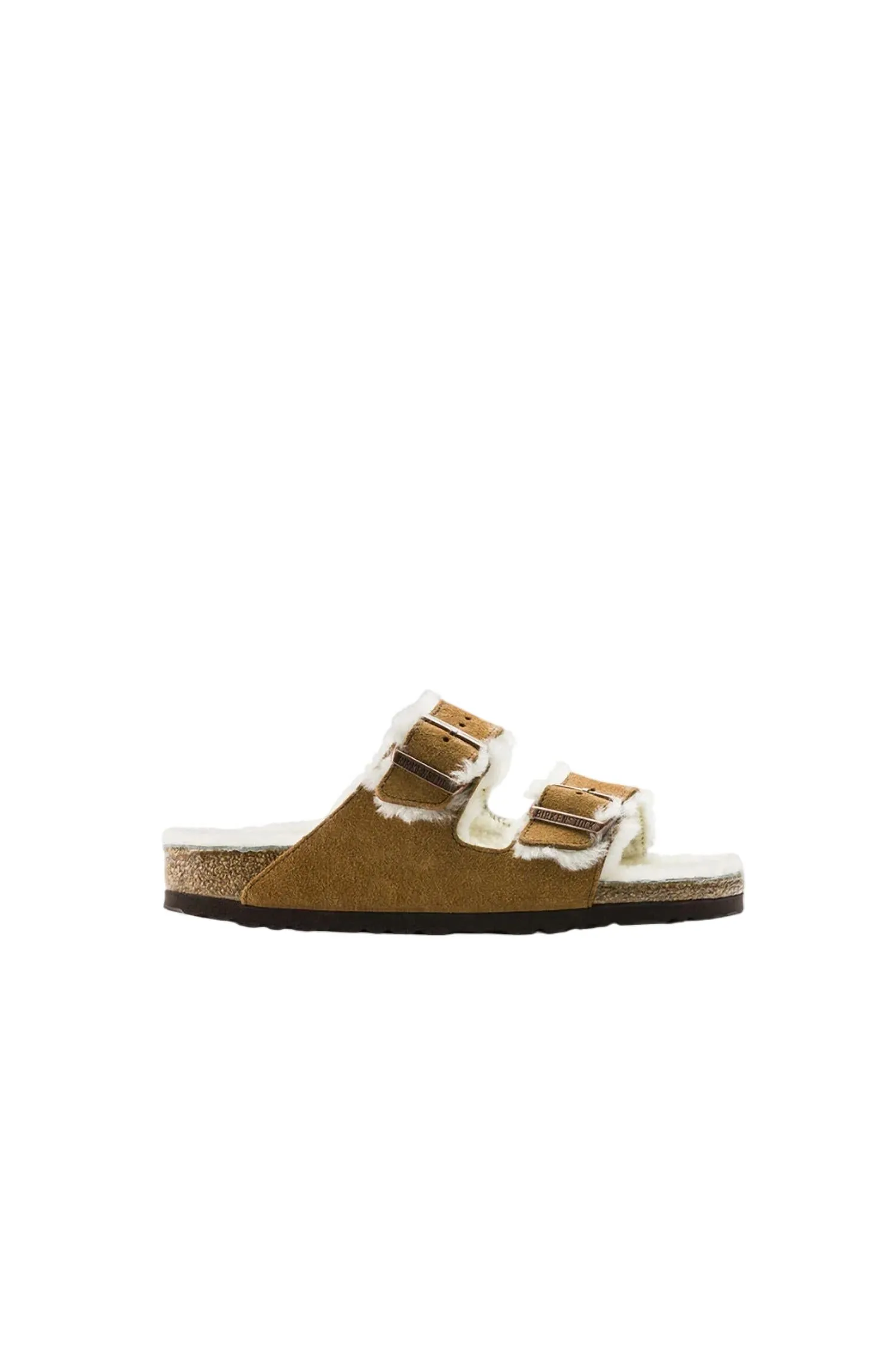 Sandale Arizona en mouton pour femme en vison