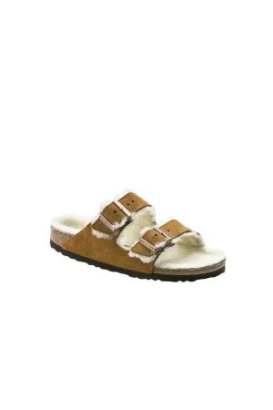Sandale Arizona en mouton pour femme en vison