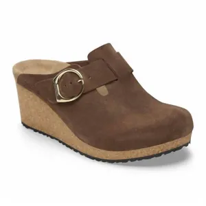 Clogue Femme à Boucle Annulaire en Thé Foncé
