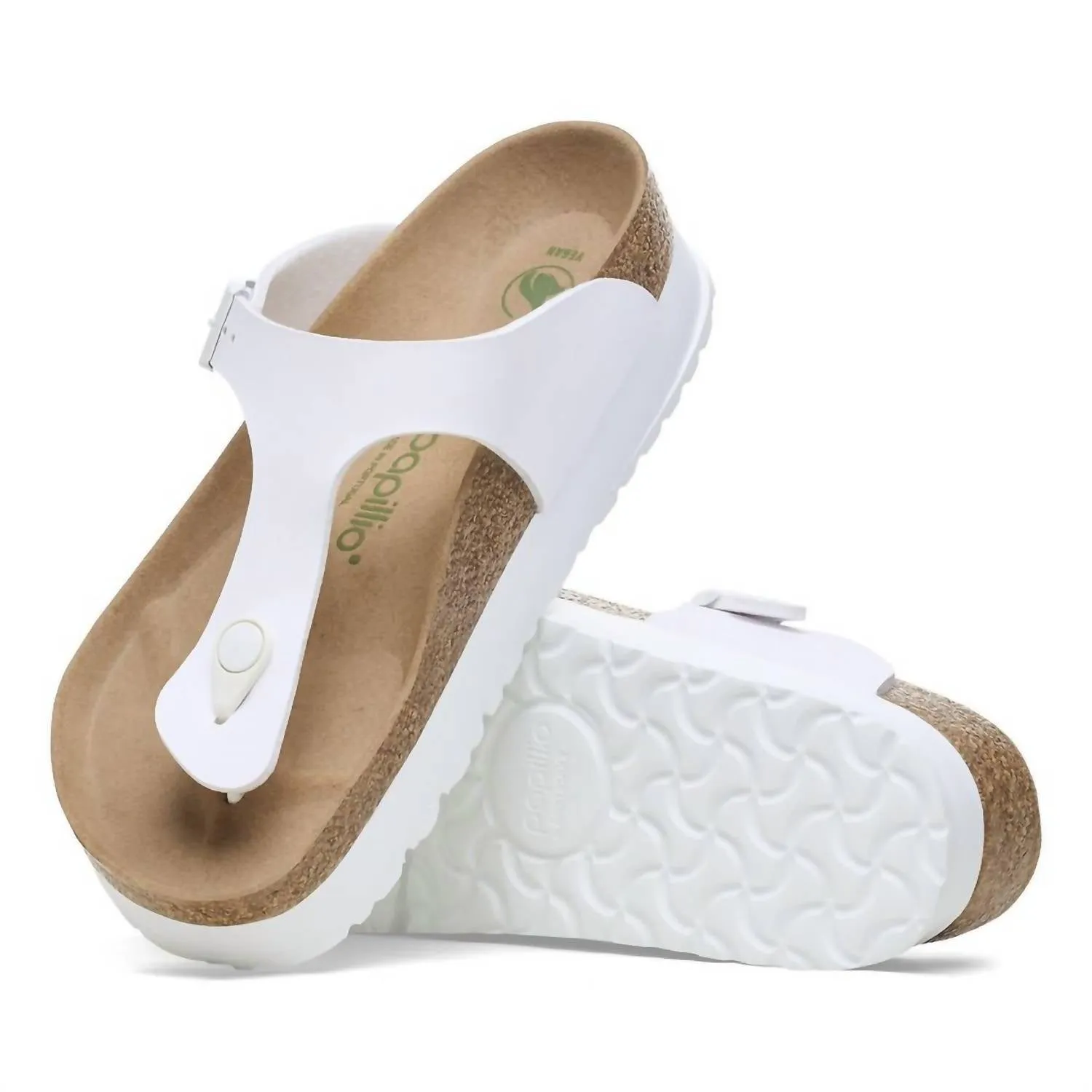 Sandale Gizeh Plateforme Femme en Birko-Flor - Coupe Classique en Blanc