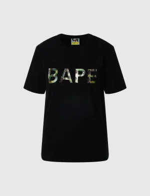WOMEN'S GLITTER BAPE TEE men's T-shirts