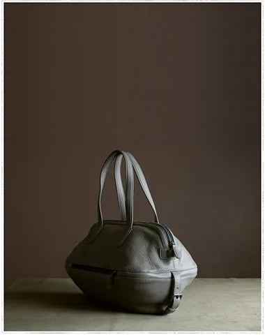 Womens Leather Barrel Shoulder Purse Womens Gray Bucket Leather Handbag Shoulder Bag for Ladies cheap online