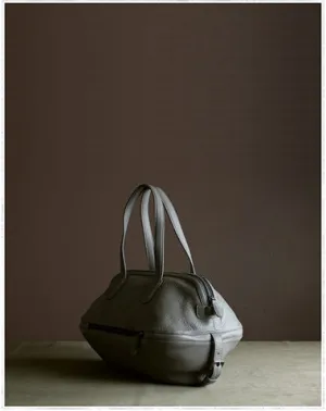 Womens Leather Barrel Shoulder Purse Womens Gray Bucket Leather Handbag Shoulder Bag for Ladies cheap online